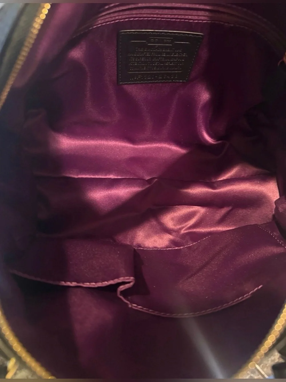 Pre-Loved Y2K-era Coach Poppy Signature Sequin East/West Satchel Crossbody Bag